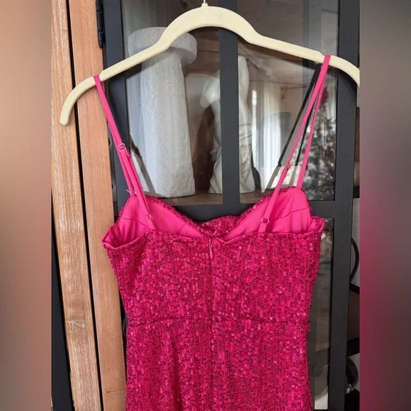 Hello Molly Fun Party Girl sequins mini dress bodycon corset barbiecore vegas - Picture 6 of 8